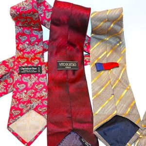 Bundle of 3 Silk ties Dior Ungaro